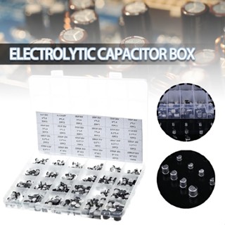 New 400pcs SMD Chip Aluminum Electrolytic Capacitor Kit with 24 Value 1UF-1000uF