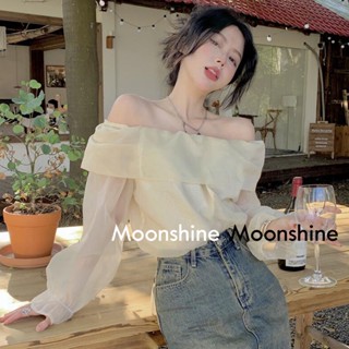 Moon  เสื้อครอป เสื้อแฟชั่นผู้หญิง y2k สีพื้น สําหรับผู้หญิง ใส่ไปคลับ ปาร์ตี้ 2023 NEW สวย Trendy พิเศษ ทันสมัย A29J1HI 36Z230909