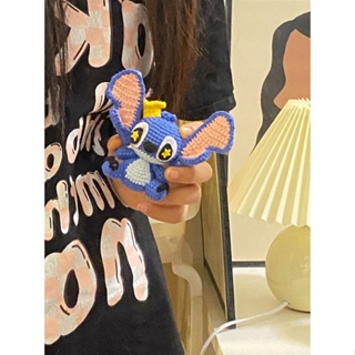 พวงกุญแจ ผ้าวูลถักโครเชต์ ลายการ์ตูน Stitch น่ารัก แฮนด์เมด diy สําหรับแขวนกระเป๋า