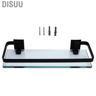 Disuu Bathroom Rack Thickened Strong Load Bearing  Single Layer Black Shelf MN