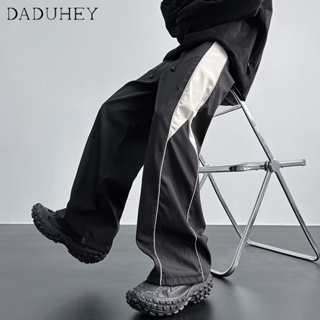 DaDuHey🔥 Mens and Womens 2023 Summer Fashion Brand and Thin Handsome Arrow Loose Cargo Pants Jogger Pants American High Street Retro Hip Hop Straight Casual Pants
