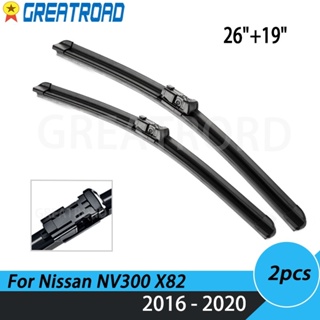 ใบปัดน้ําฝนกระจกหน้า RHD LHD 26 นิ้ว 19 นิ้ว สําหรับ Nissan NV300 X82 2016 2017 2018 2019 2020