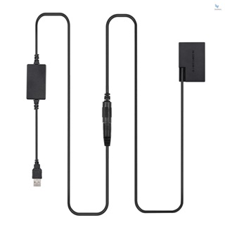 {fash} Andoer DR-E18 ชุดข้อต่อแบตเตอรี่ดัมมี่ DC LP-E18 พร้อมสายแปลง USB DC แบบเปลี่ยน สําหรับ Canon 750D Kiss X8i T6i 760