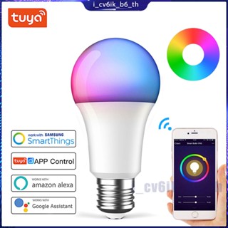 TUYA Smart Light Bulb Lightbulbs E27 Dimmable Light Bulb Voice Control ทำงานร่วมกับ Alexa Google Home