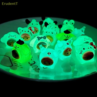 [ErudentT] จี้เรซิ่นเรืองแสง ลายการ์ตูน 3D สุ่มสี สําหรับทําเครื่องประดับ ต่างหู พวงกุญแจ DIY 3 ชิ้น [ใหม่]