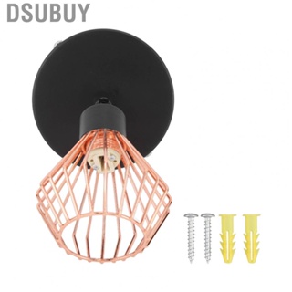 Dsubuy Wall Lamp Holder  180 Degrees Adjustable Nordic Industrial Style 85‑265V Metal Black Light Fixture with Lampshade for  Bulbs