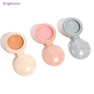 Brightstar แปรงหวีผม ป้องกันไฟฟ้าสถิตย์ แบบพับได้ ลายหินอ่อน