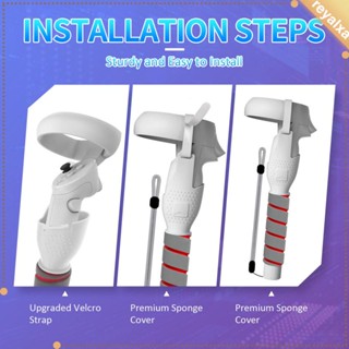 [Reyalxa] อุปกรณ์เสริมด้ามจับเกม น้ําหนักเบา กันน้ํา ติดตั้งง่าย สําหรับจอยเกม Quest 2