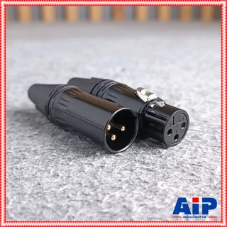 1คู่ TADA GYX-01BK + GYX-02BK XLR ผู้+เมีย สีดำ ปลั๊กแคนนอนผู้+เมีย P.CANNON+J.CANNON GYX01BK + GYX02BK เอไอ-ไพศาล
