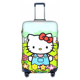 (พร้อมส่ง) ผ้าคลุมกระเป๋าเดินทาง แบบหนา กันน้ํา กันฝุ่น ลาย Hello Kitty ขนาด 18 นิ้ว - 32 นิ้ว