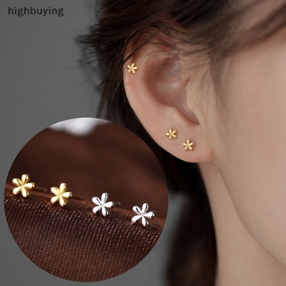 [highbuying] 1 คู่ ทอง มินิมอล ต่างหูเงิน มินิ ดอกไม้เล็ก ต่างหูสตั๊ด สําหรับผู้หญิง แฟชั่น ต่างหูสตั๊ด เครื่องประดับ ของขวัญวันเกิด สินค้าใหม่