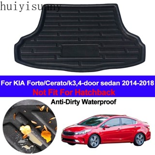 Hys พรมปูพื้นรถยนต์ ด้านหลัง สําหรับ Kia Forte K3 Cerato Sedan 2014 2015 2016 2017 2018