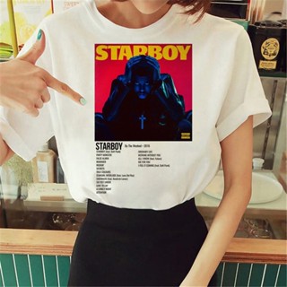 เสื้อยืด พิมพ์ลายอนิเมะ the Weeknd สไตล์ญี่ปุ่น สตรีท สําหรับผู้หญิง