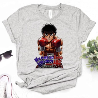 เสื้อยืด พิมพ์ลาย Hajime No Ippo สไตล์ญี่ปุ่น สตรีท สําหรับผู้หญิง