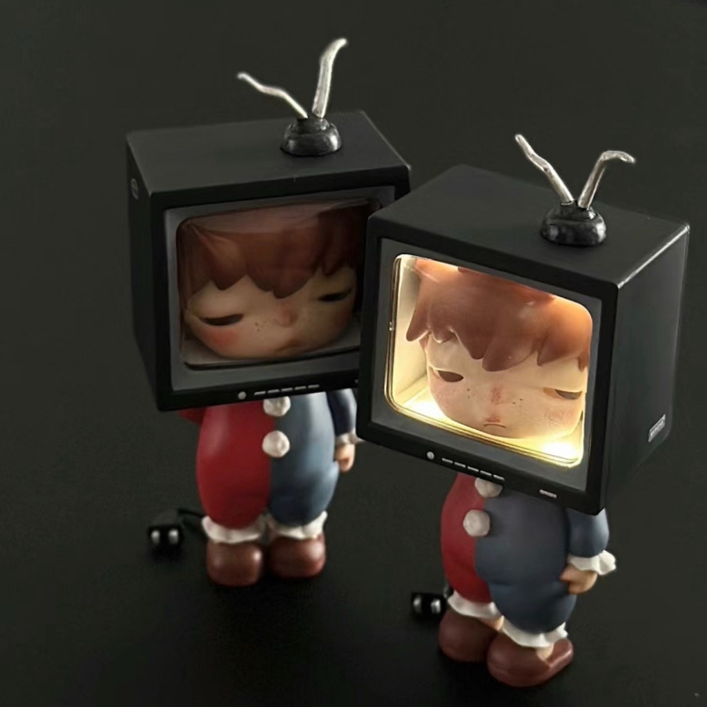 【ของแท้】POPMART Hirono MIME Hirono v4 Series ชุดกล่องสุ่ม ตุ๊กตาฟิกเกอร์ซ่อน 12 แบบ เครื่องประดับ ของขวัญ