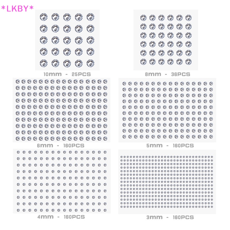 Luckybabys> สติกเกอร์คริสตัล พลอยเทียม มีกาวในตัว สําหรับติดตกแต่งร่างกาย แต่งหน้า งานฝีมือ บ้าน ใหม่