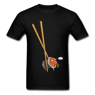 เสื้อยืด ขนาดใหญ่ พิมพ์ลายการ์ตูนญี่ปุ่น Magikarp Sushi Fish 10 สี 4XL 5XL 6XL สําหรับผู้ชาย