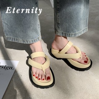 Eternity รองเท้าแตะลําลอง พื้นหนา แบบนิ่ม สวมใส่สบาย เข้ากับทุกการแต่งกาย แฟชั่นฤดูร้อน สําหรับสตรี 2023NEW 30Z071501