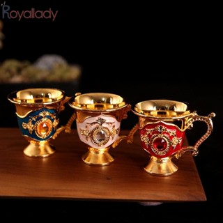 #ROYALLADY#Wine ที่จับแก้วชา แก้วเหล้า อะลูมิเนียมอัลลอย สําหรับตกแต่ง ของขวัญ