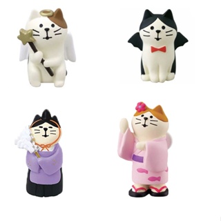 Zakka Angel Devil Cat Series พร็อพถ่ายรูปเรซิ่น ขนาดเล็ก สไตล์ญี่ปุ่น สําหรับตกแต่งบ้าน