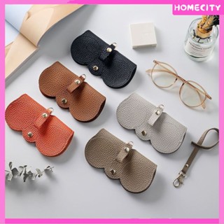 [พร้อมส่ง] Simple Sunglasses Bag Storage Bag Anti-pressure Soft Leather Glasses Case Girl Portable Sun Glasses Bag