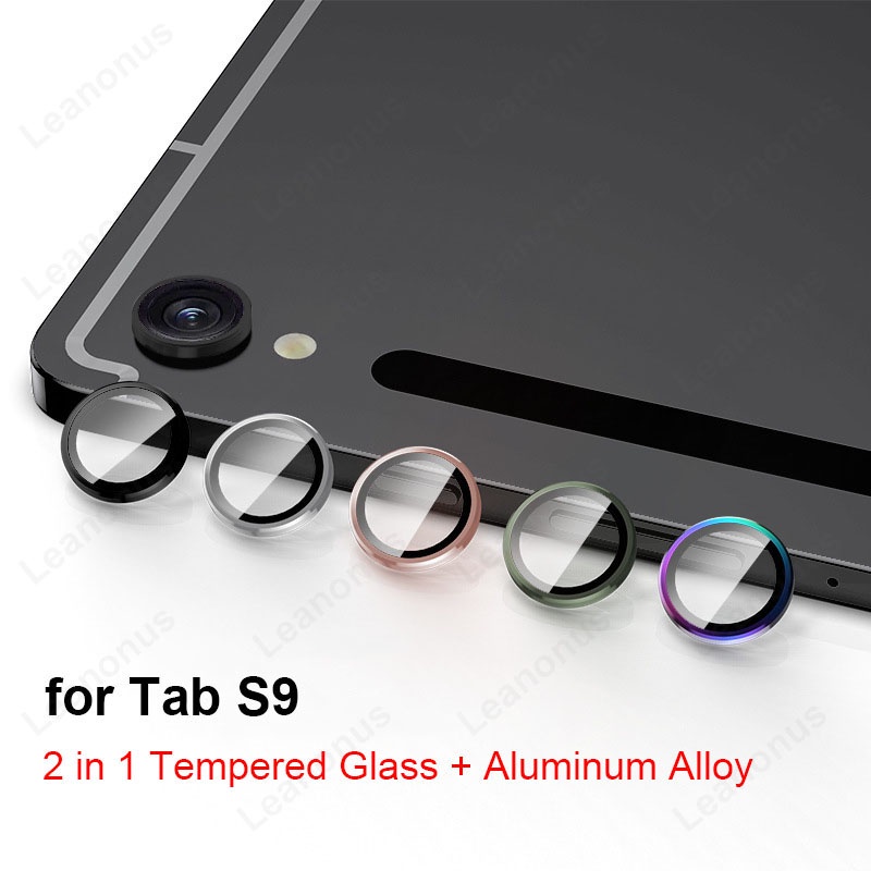 Samsung Galaxy Tab S9 / S9 Ultra / S9 Plus ตัวป้องกันเลนส์กล้อง 9H กระจกนิรภัย เลนส์ พร้อมฝาแหวนไทเทเนียม การป้องกันระดับทหาร ป้องกันรอยขีดข่วน