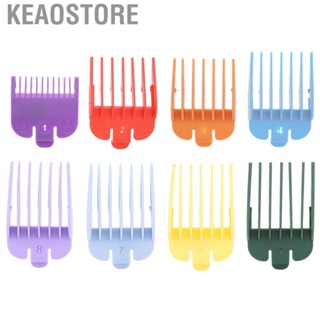 Keaostore Clipper Guards  Multi Color Lightweight Portable Guide Comb Attachment Strong Sturdy 8 Combs for Home Barber Barbershop Man