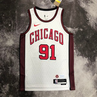 23 Chicago Bulls season No. เสื้อกีฬาบาสเก็ตบอล 91 รุ่น Au แรงดันสูง สีขาว สําหรับผู้ชาย