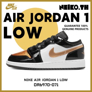 Sneakers&lt;Air Jordan 1 Low&gt;DR6970-071 100%แท้ Black gold