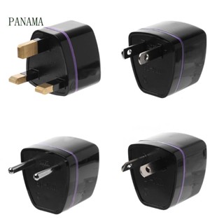 Nama EU US AU to Universal AC Travel Power Plug Adapter 2P อะแดปเตอร์แปลงที่ชาร์จ สีดํา