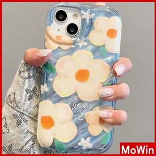 Mowin - เข้ากันได้สำหรับ เคสไอโฟน เคสไอโฟน11 เคส iphone 11เคสระลอกน้ำเลเซอร์ เคสใส TPU กันกระแทก ดอกไม้ภาพวาดสีน้ำมันสวยๆ Compatible with iPhone 13 Pro max 12 Pro Max 11 xr xs max 7 8