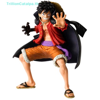 Trillioncatalpa ฟิกเกอร์อนิเมะ One Piece King Monkey D Luffy Ghost Island Battle Suit ของเล่นสําหรับเด็ก