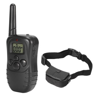 [WON] ปลอกคอฝึกสุนัขไฟฟ้า ช็อตสั่นสะเทือน กันฝน พร้อมหน้าจอ LCD 300 เมตร