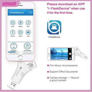 Ni 4 in 1 เครื่องอ่านการ์ด Micro USB Type-c USB SD สําหรับ iPhone iPad Mac Android SD Micro SD PC