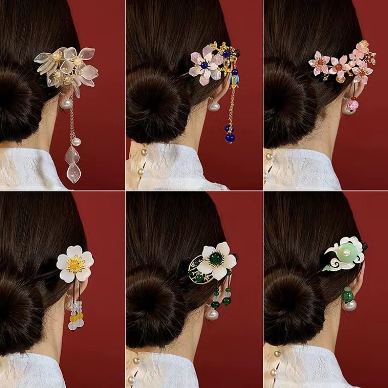 เครื่องประดับผม เครื่องประดับผม รูปหัวกระสุน สไตล์เรโทร สําหรับผู้หญิง