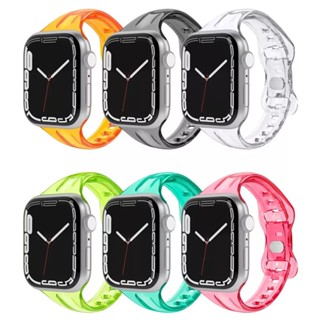 ใหม่ สายนาฬิกาข้อมือ แบบใส ขนาดเล็ก สําหรับ Applewatch 8 Iwatch 1-7 SE Apple Watch