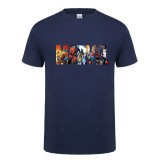 Marvel Superhero Comic Marvel Navy Blue Man เสื้อยืดผ้าฝ้ายผู้ชายลูกเรือคอ TShirt 216645