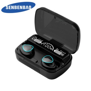 Senbenbao M10 TWS หูฟังบลูทูธไร้สาย 3500mAh พร้อมไมโครโฟน 9D สเตอริโอ กันน้ํา สําหรับเล่นกีฬา