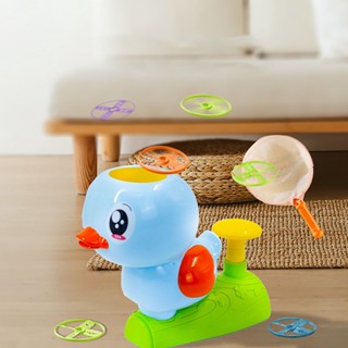 Living Shop Duck Catch Saucer Game Toy Flying Interactive Disc Launcher ของเล่นสำหรับกิจกรรมเด็ก