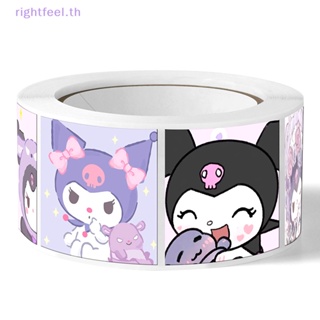 Rightfeel.th ม้วนเทปสติกเกอร์ ลายการ์ตูนน่ารัก สําหรับตกแต่ง 500 ชิ้น ต่อม้วน