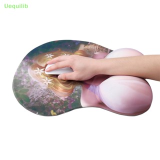 Uequilib ใหม่ แผ่นรองเมาส์ กันลื่น ลายการ์ตูนอนิเมะ 3D พร้อมที่รองข้อมือ สําหรับเล่นเกม 3D