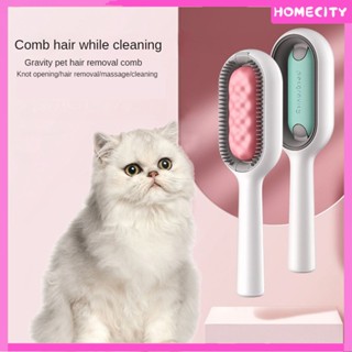 [พร้อม] Gravity Pet Cleaning Hair Removal Comb With Wet Wipes Wet Wet Sticker Cat Comb Dogs Floating Hair For Cats and Dogs