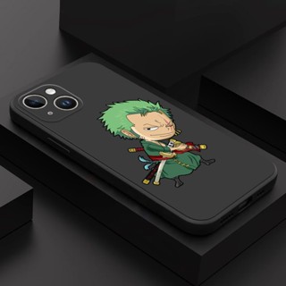 เคสโทรศัพท์มือถือ ซิลิโคนนิ่ม ลายวันพีช Roronoa Zoro สําหรับ iphone X XR XS max