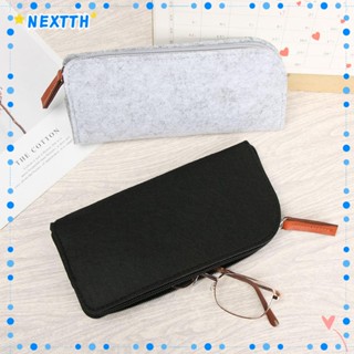 Nextshop กระเป๋าผ้าขนสัตว์มัลติฟังก์ชั่นสําหรับใส่แว่นตาแว่นกันแดดแบบพกพามัลติฟังก์ชั่นหลากสี