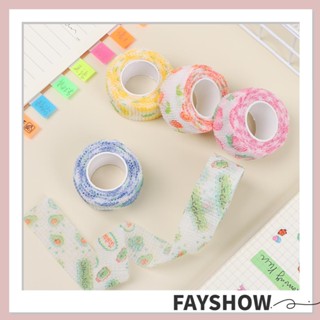 Fay ผ้าพันแผล แบบยืดหยุ่น หลากสี สําหรับจัดเก็บสายเคเบิล กีฬา