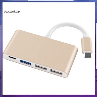 Phoneuse 4 in 1 อะแดปเตอร์แปลงสายเคเบิ้ล Type-C เป็น USB 20 30 สําหรับ MacBook