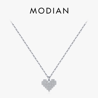 Modian สร้อยคอเงินแท้ 925 จี้รูปหัวใจ หรูหรา เครื่องประดับ สําหรับผู้หญิง 2022