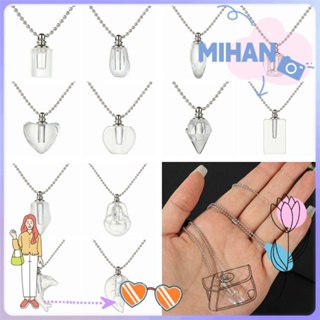 Mihan จี้สร้อยคอรูปขวดน้ําหอมประดับคริสตัลเครื่องประดับ Diy