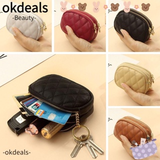 OKDEALS กระเป๋าสตางค์ ใบสั้น ขนาดเล็ก ใส่บัตรเครดิตได้ สําหรับผู้หญิง