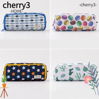 Cherry3 กระเป๋าปากกา จุของได้เยอะ แบบเปิดสองด้าน สําหรับนักเรียน